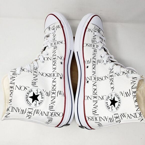 Converse JW Anderson Chuck Taylor 70 Shoes Mens 13 Hi Top Grid Logo Sneakers - Picture 9 of 12